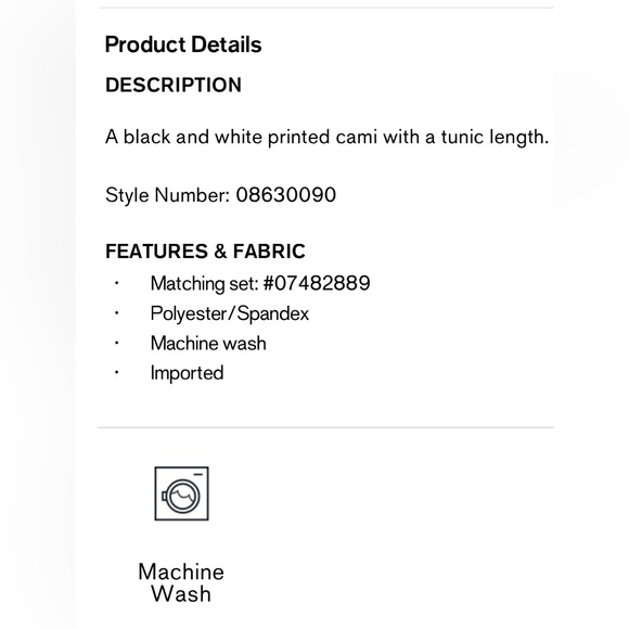 Black and White Paisley Tank Top - Picture 4 of 5